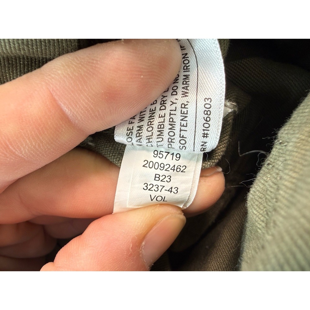 Duluth Trading Co DuluthFlex Fire Hose Bib Overalls Olive Green Womens XL-29 - Picture 8 of 11